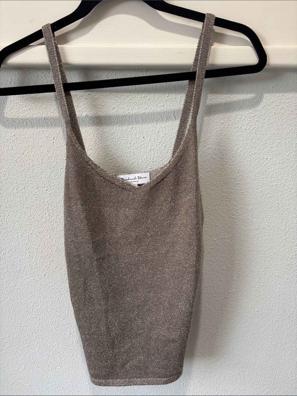 Michael Stars Taupe Metallic Tank